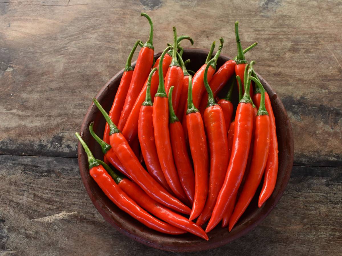 Miseczka papryczek chili.