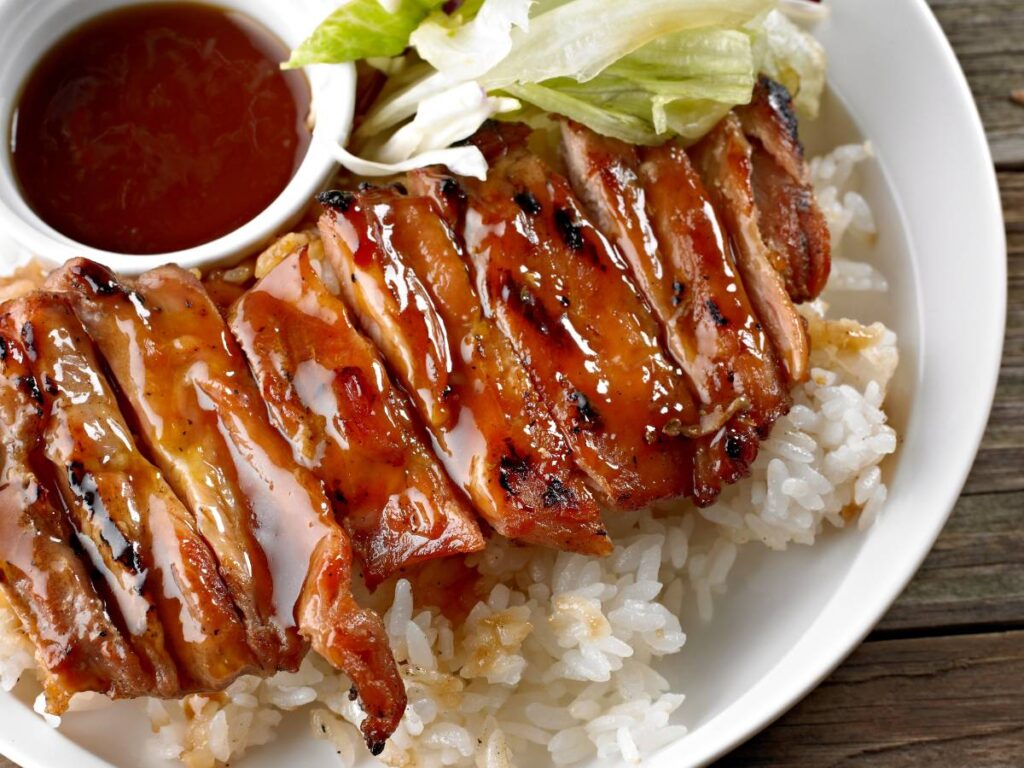 Propozycja podania sosu teriyaki